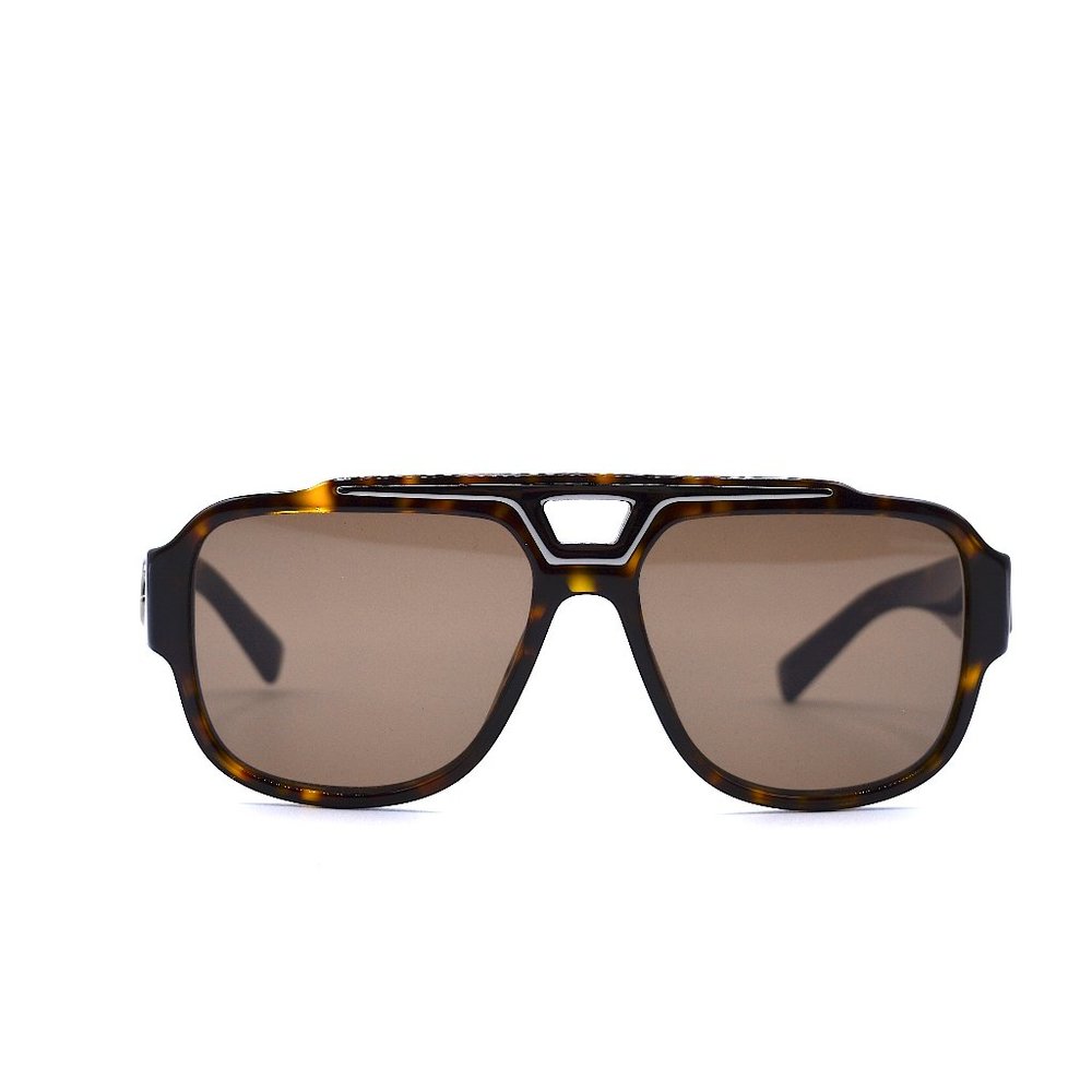 NEW DOLCE&GABBANA DG4389 502/73 HAVANA DARK BROWN AUTHENTIC SUNGLASSES - Picture 5 of 12